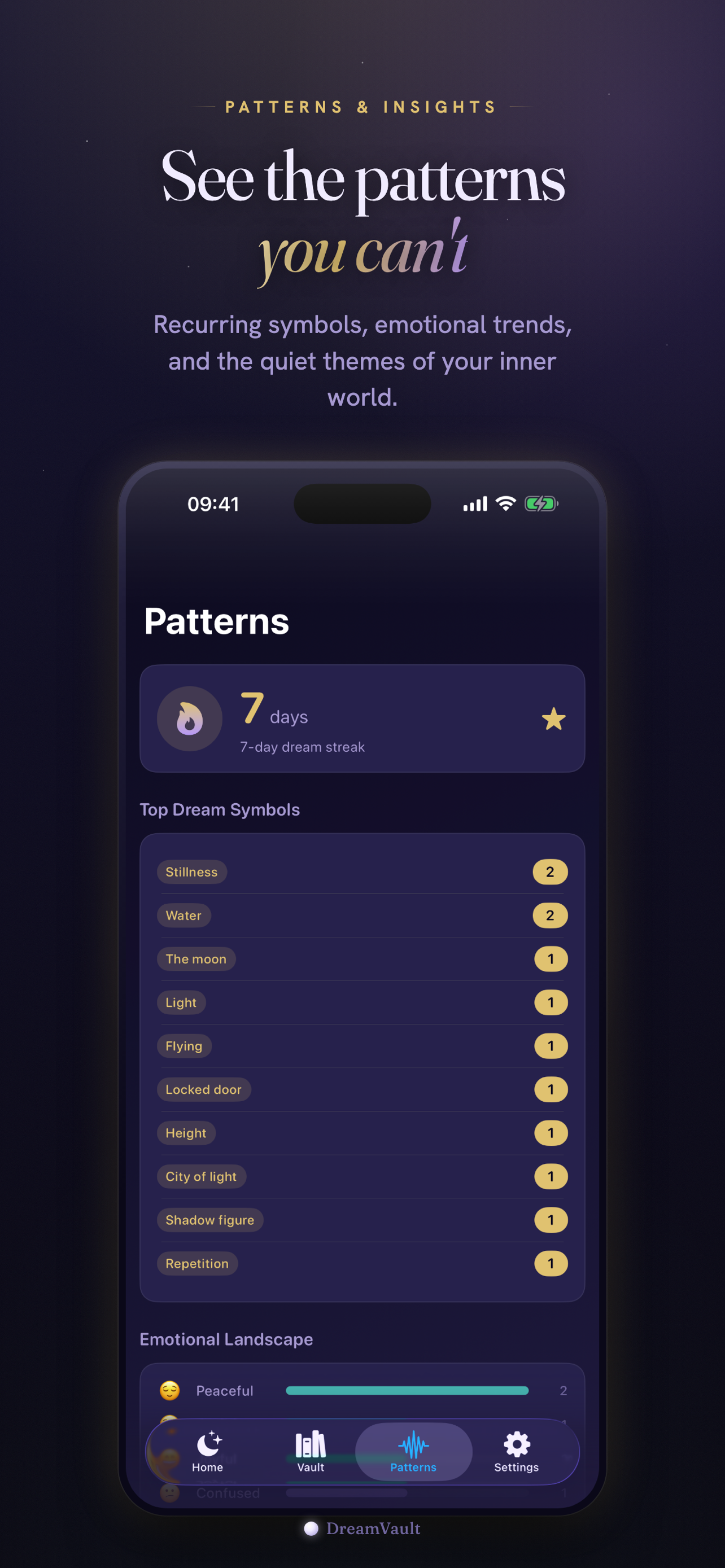 DreamVault: AI Dream Journal screenshot 2
