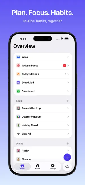 Avanti: To-Dos,Habits&Memories screenshot 1
