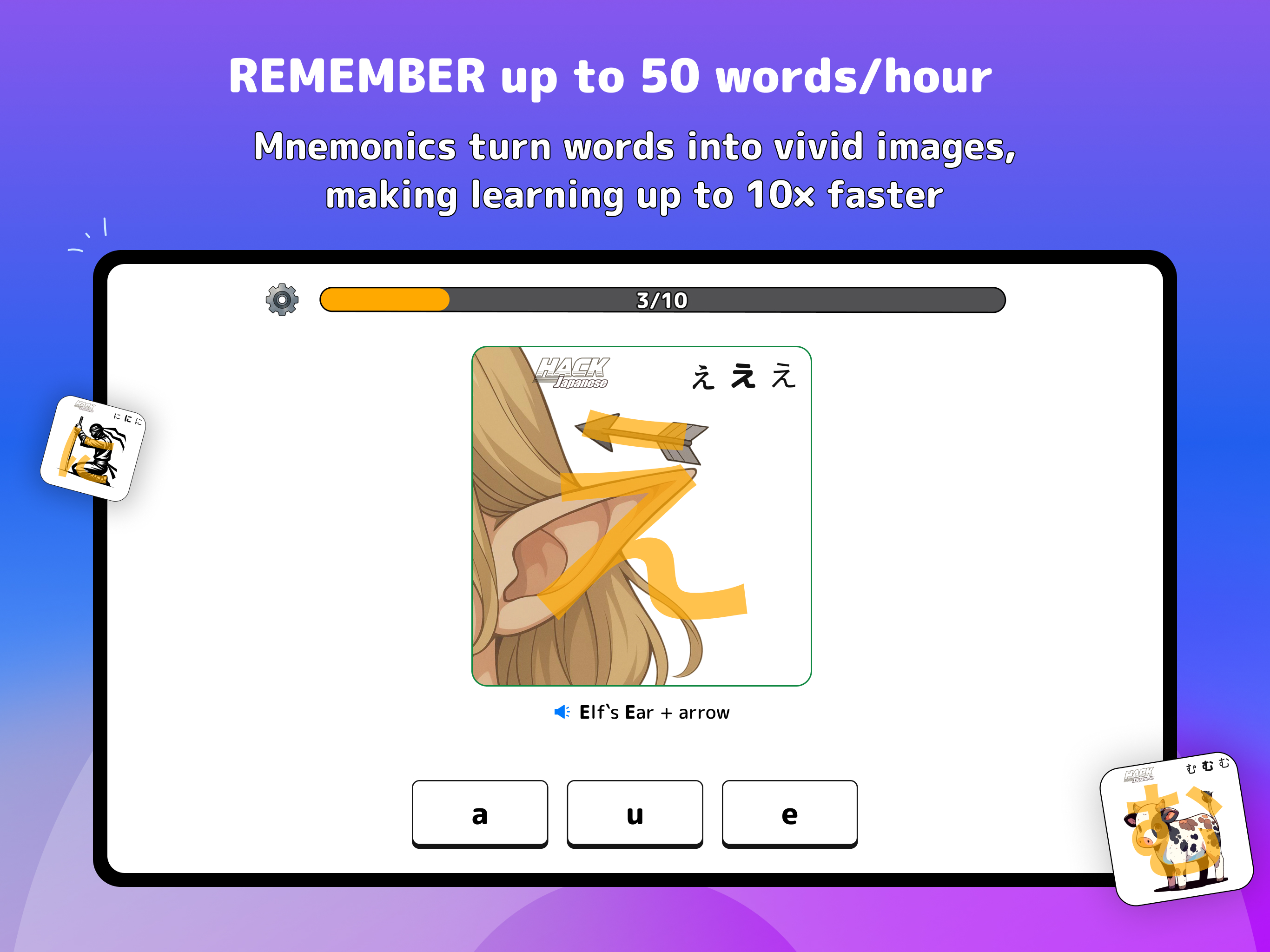 Hack Japanese: Mnemonic Learn