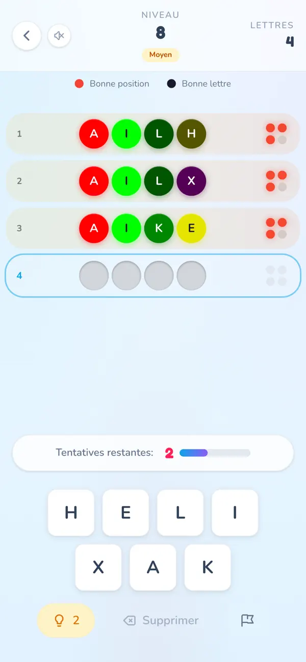 Screenshot #2 pour MindMasterWord - Jeu de Mots