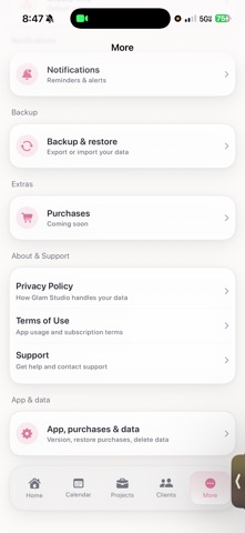 Glam Studio CRM Screenshot 1 of 3
