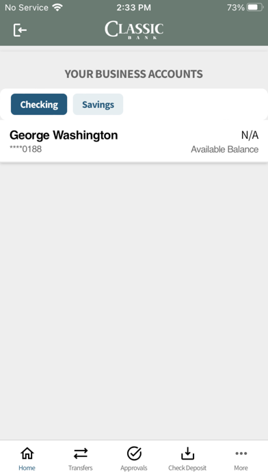 Classic Bank Business Mobile Screenshot