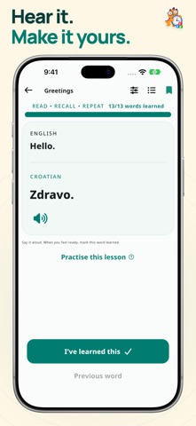 Learn Croatian Words & Phrases Screenshot 2 of 9