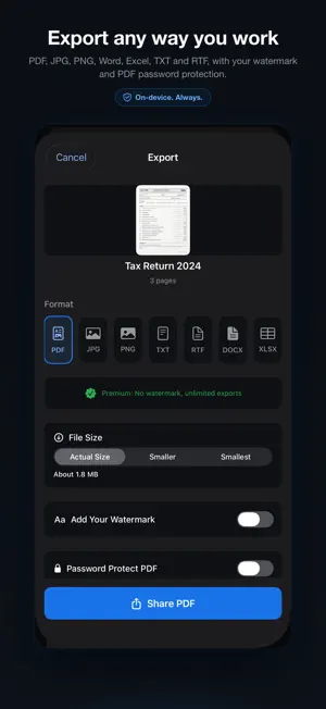 Private Scan: Document Scanner screenshot 4