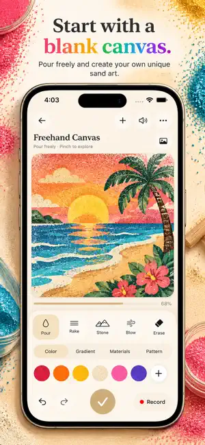 Cozy Coloring ASMR : Sand Art screenshot 4