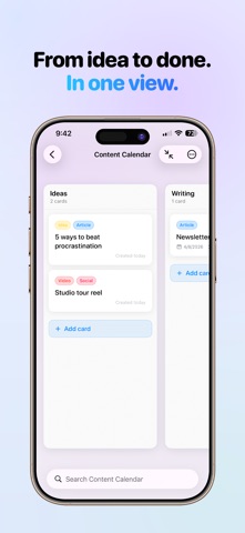 Hense: Kanban Task Board iPhone screenshot