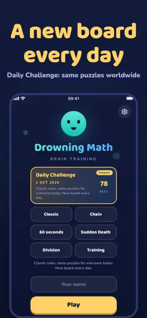Drowning Math: Mental Math screenshot 3