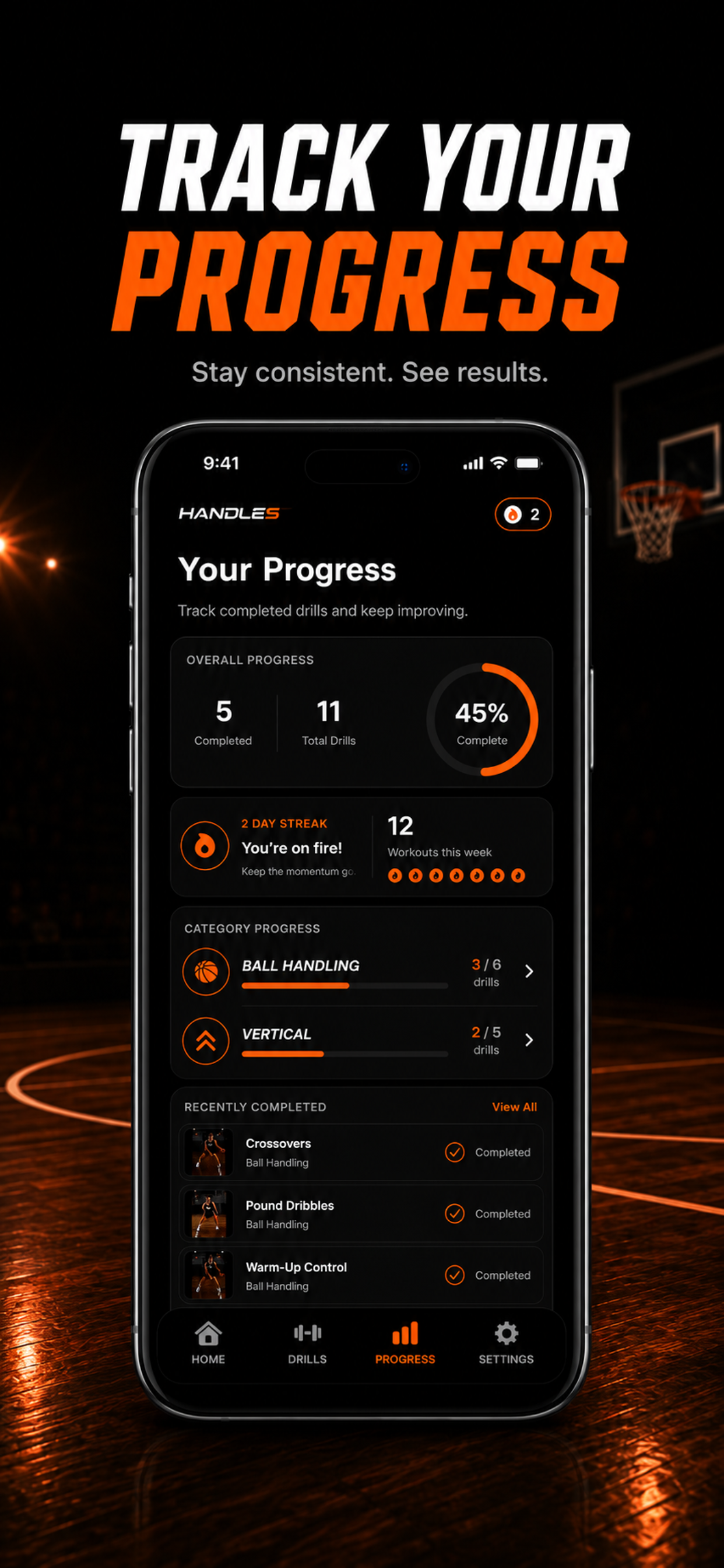 Handles: Basketball Training screenshot 5