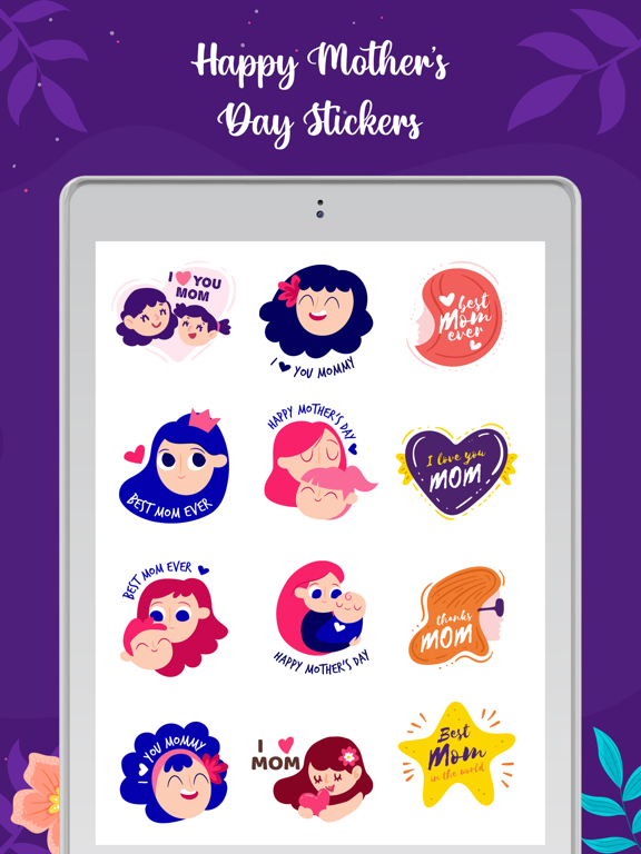 Screenshot #5 pour Mother's Day Stickers!