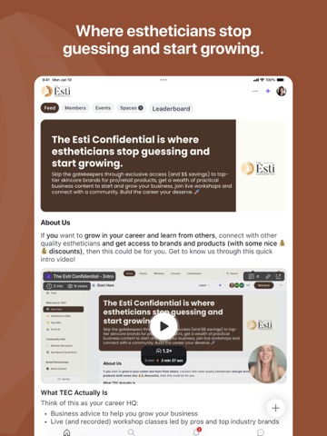 The Esti Confidential iPad screenshot