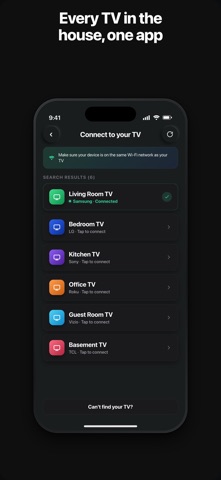 Universal TV Remote - Cast TV iPhone screenshot