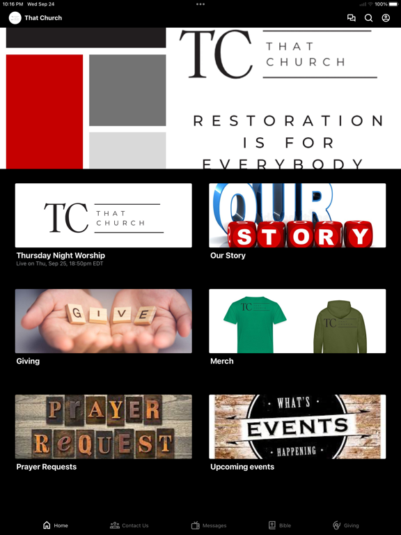 That Church Bradenton iPad screenshot