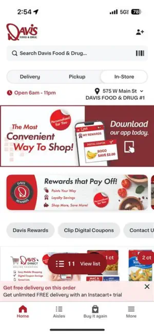 Davis Food & Drug screenshot 1