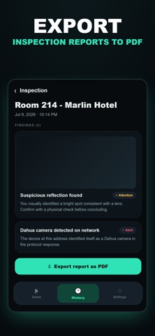 Sonar: Hidden Camera Detector iPhone screenshot