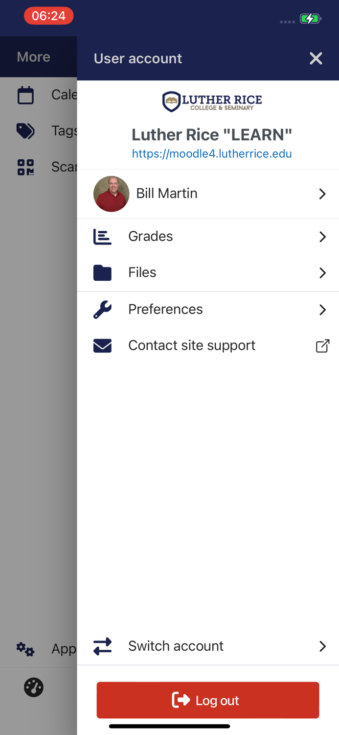 Luther Rice Moodle App