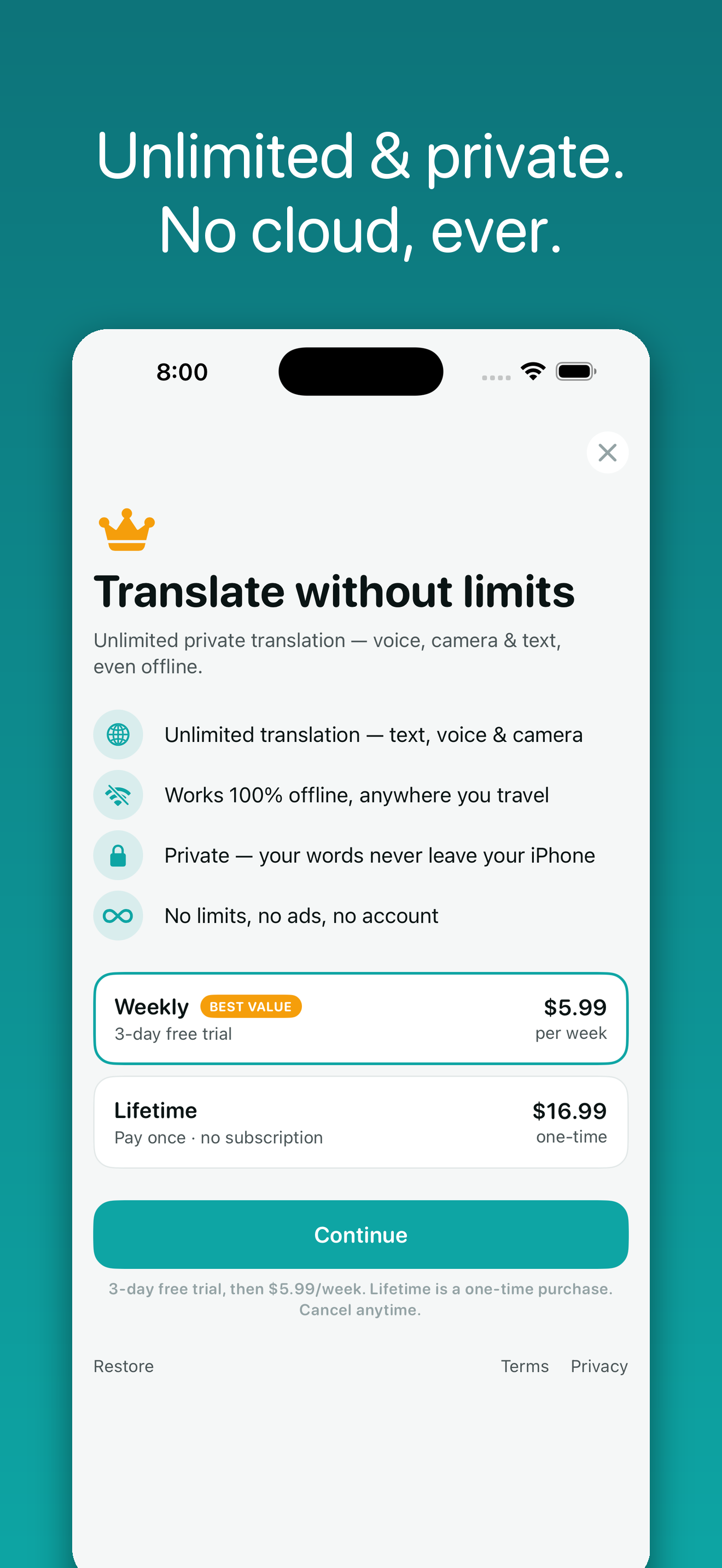 Voca: Offline AI Translator screenshot 5