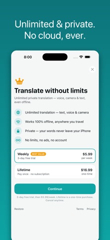 Voca: Offline AI Translator screenshot