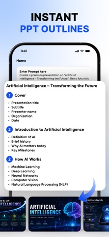 AI PPT Maker : Gamma AI App iPhone screenshot