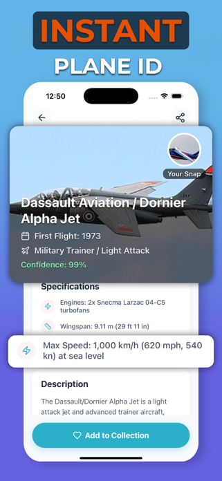 Plane Identifier: PlaneSnap Screenshot 5 of 7