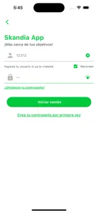 Skandia Colombia APP screenshot #2 for iPhone