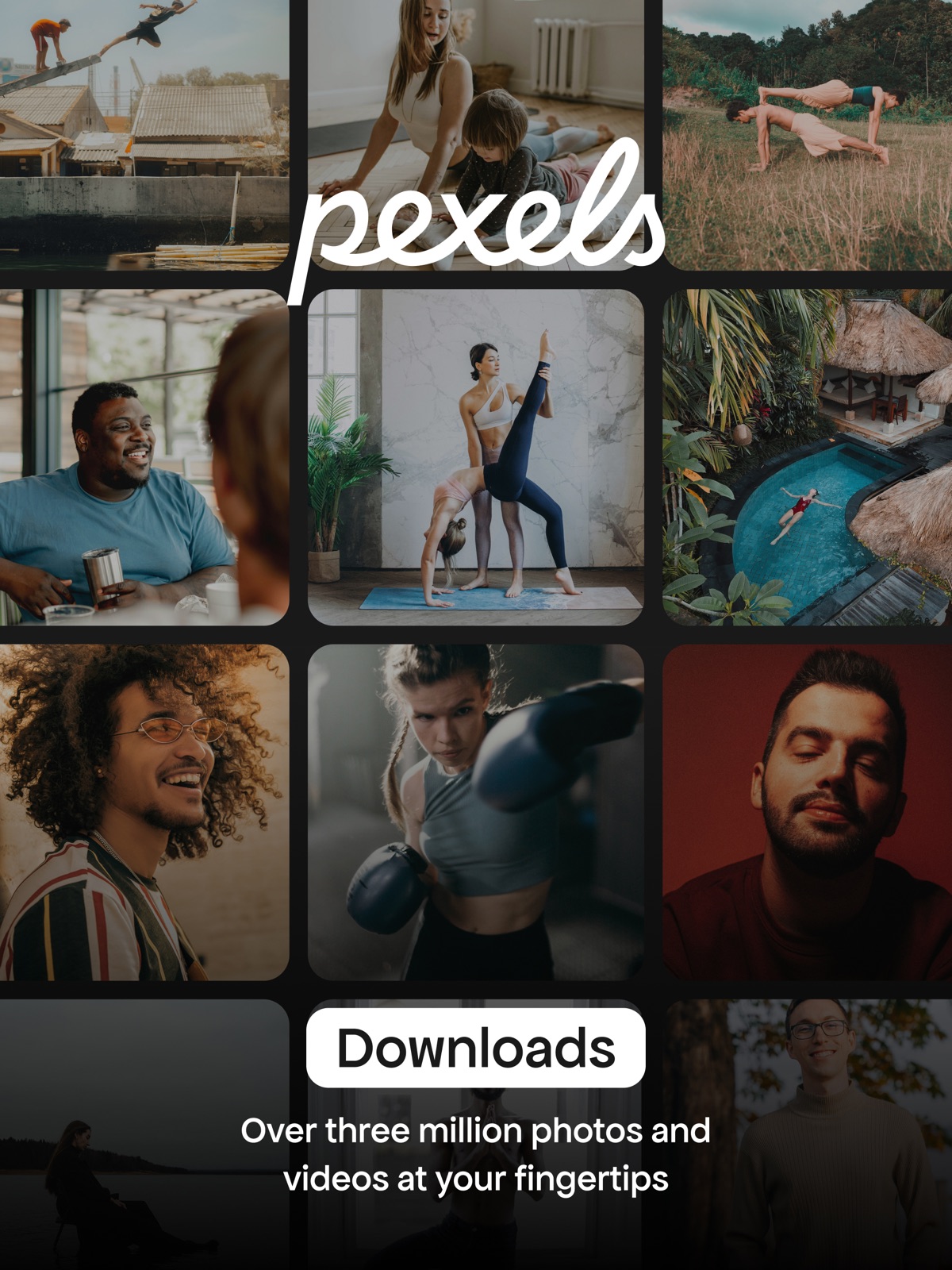 Pexels ipad screenshot 1