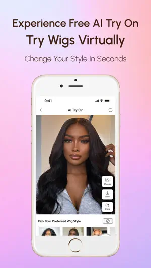 UNice: Wigs & Hair Bundles screenshot 1
