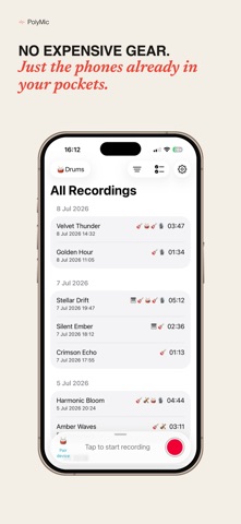 PolyMic: Multi Mic Recorder Screenshot 2 of 5