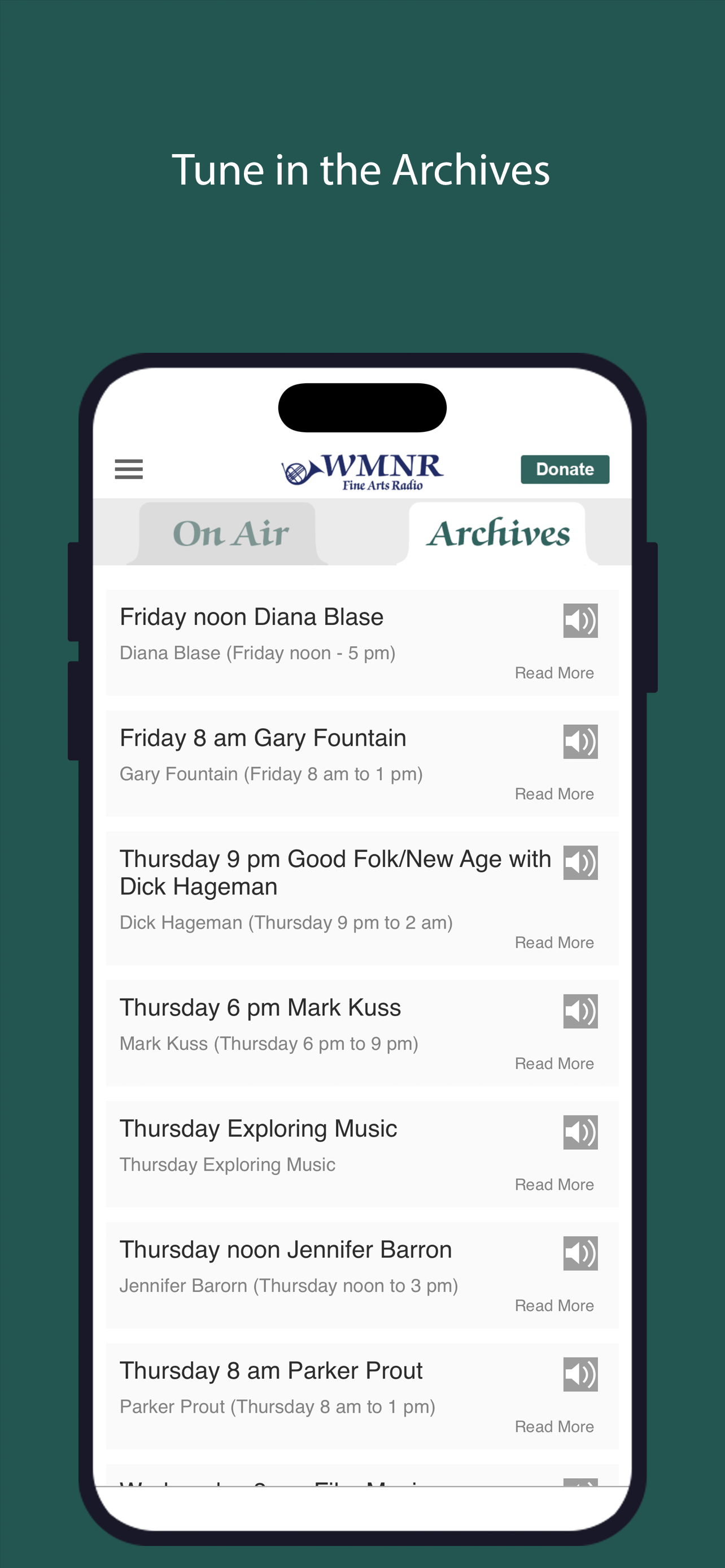 WMNR Fine Arts Radio App screenshot 3