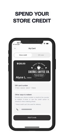 Sueños Coffee Co. iPhone screenshot