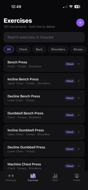 Plato: Workout Tracker screenshot 4