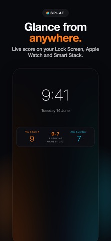 Racquetball Scoreboard: Splat iPhone screenshot