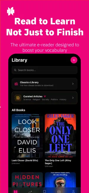 Elingo: Read & Learn English iPhone screenshot 1