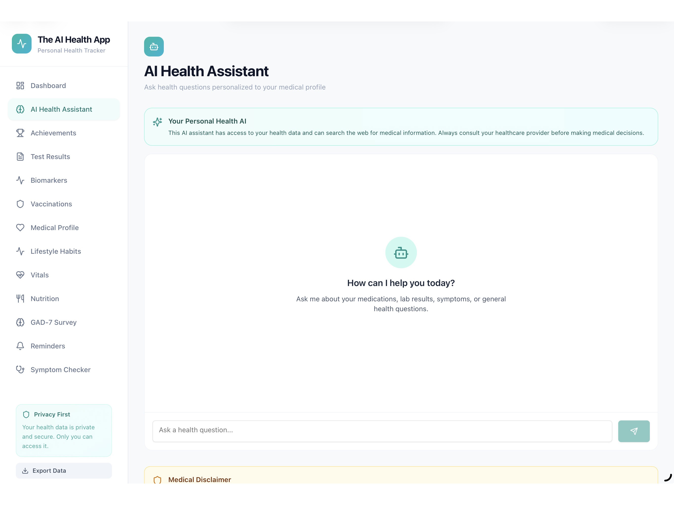 The AI Health App