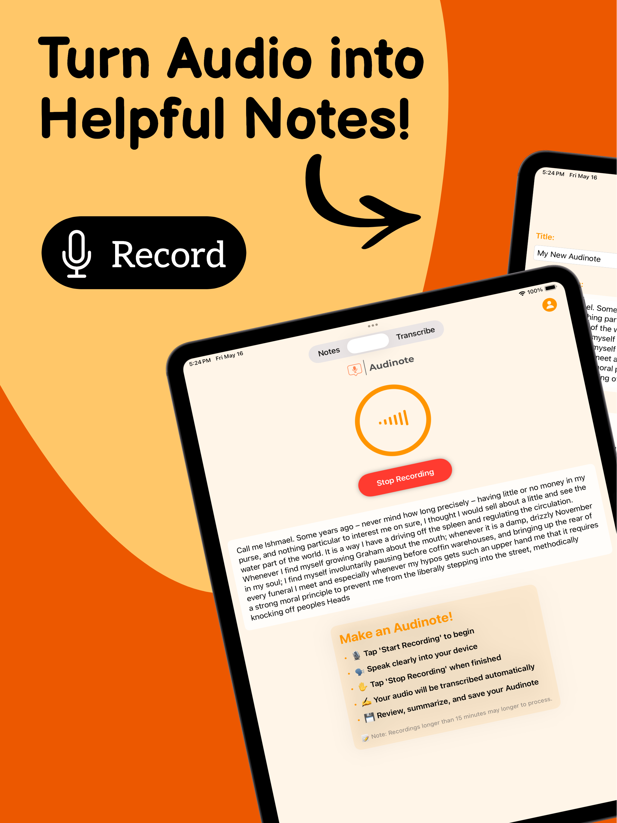 Audinote: AI Note Taker screenshot 9