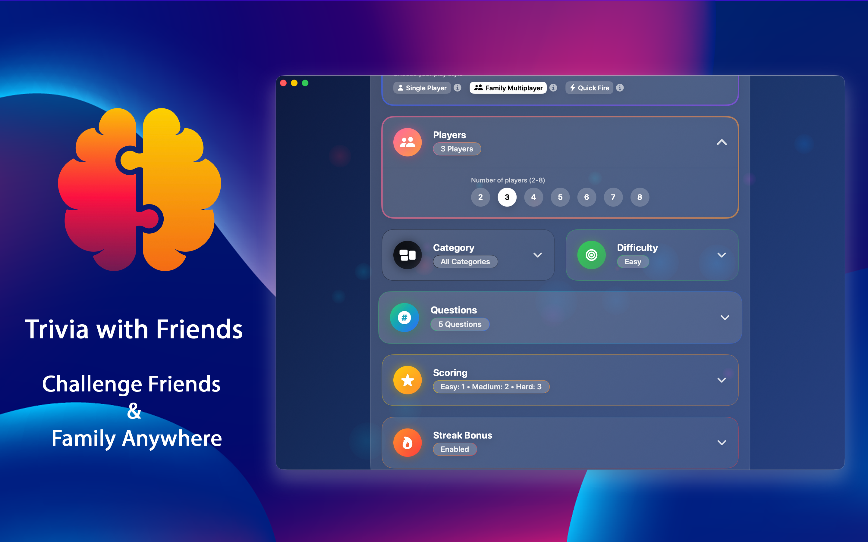 Family Trivia Games & Quiz AI