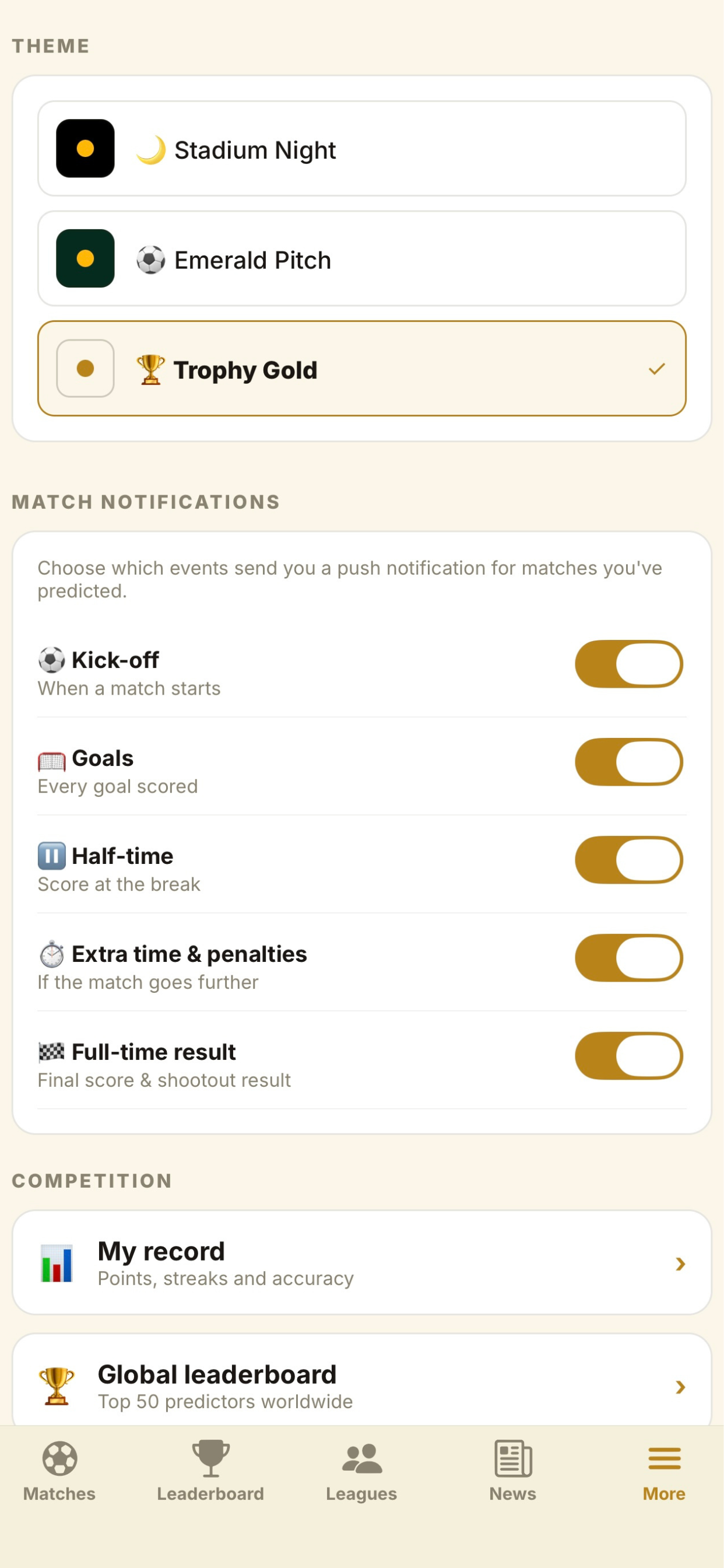 Matchday NZ screenshot 3