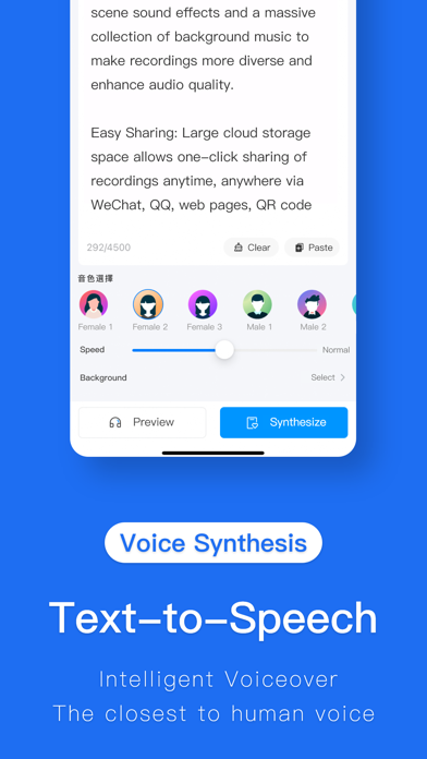 Speech To Text: Transcription Screenshot