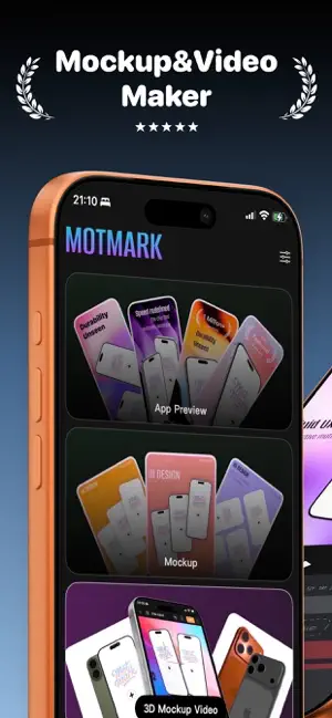 MotMark - 3D Mockup Video screenshot 1