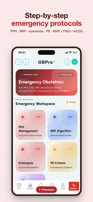 OBPro Obstetric Assistant iPhone screenshot 2