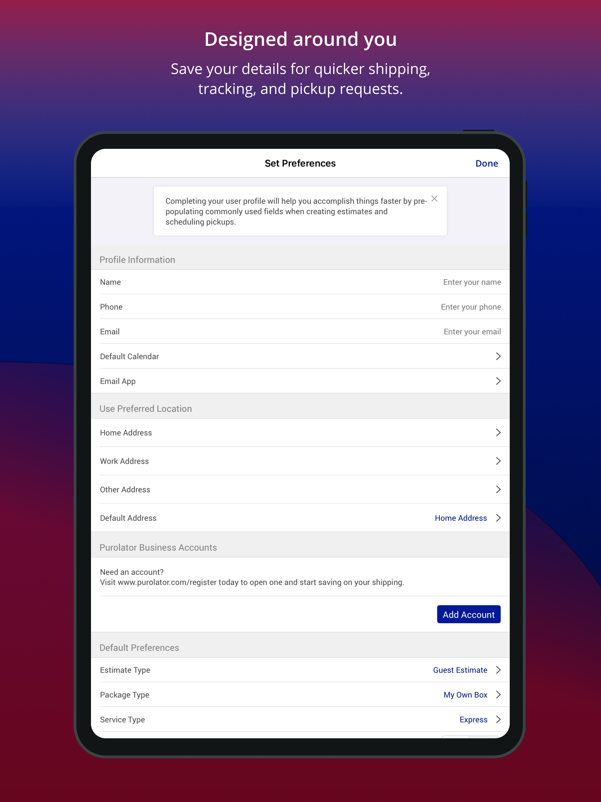 Purolator screenshot 8