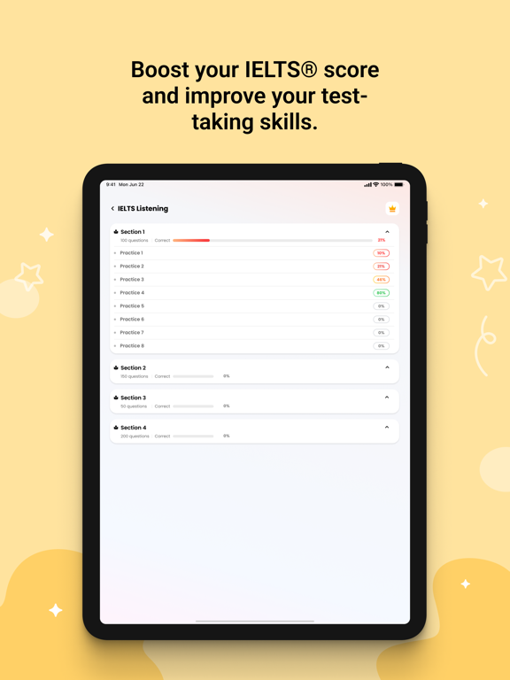 IELTS® Test Pro iPad screenshot 4 - Education app