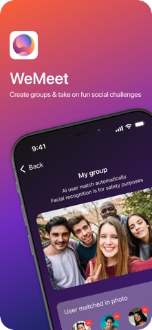 WeMeetApp app screenshot