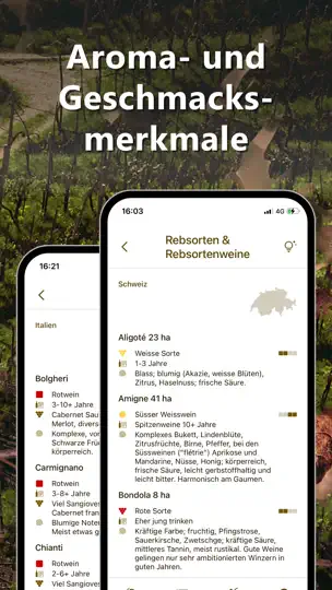 Screenshot von Wein & Rebsorten Steckbriefe auf dem iPhone 6
