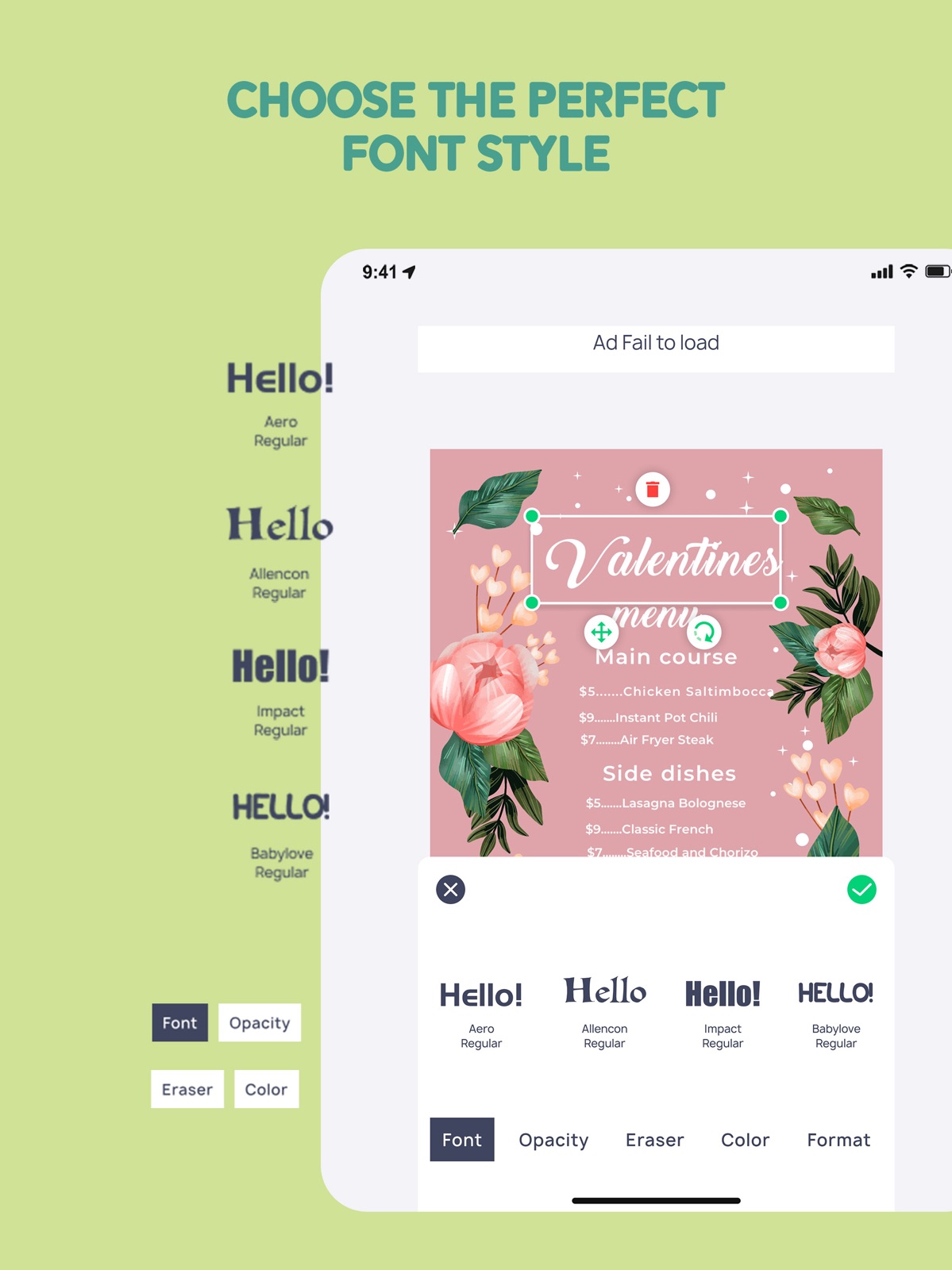 Menu Maker: Design Creator ipad screenshot 4