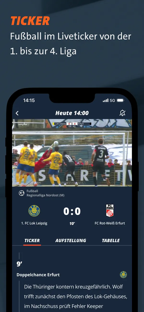 Screenshot #2 pour MDR Sport im Osten: Sport News