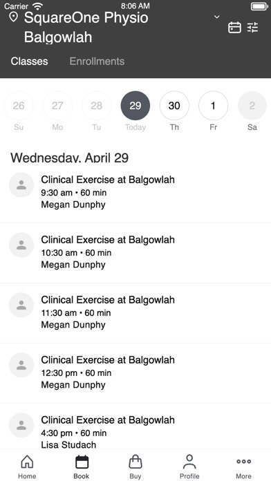 Screenshot #2 pour SquareOne Physio + Pilates