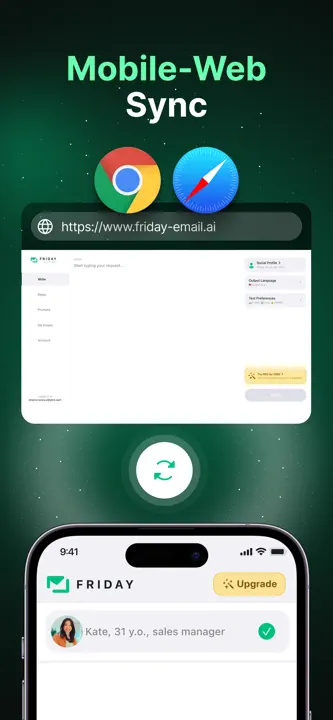 Friday AI Email Writerのスクリーンショット（6/9）