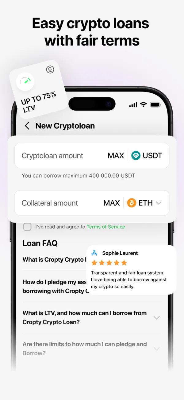 #6. Cropty wallet – Bitcoin & USDT (iOS) بواسطة: Coinscatch
