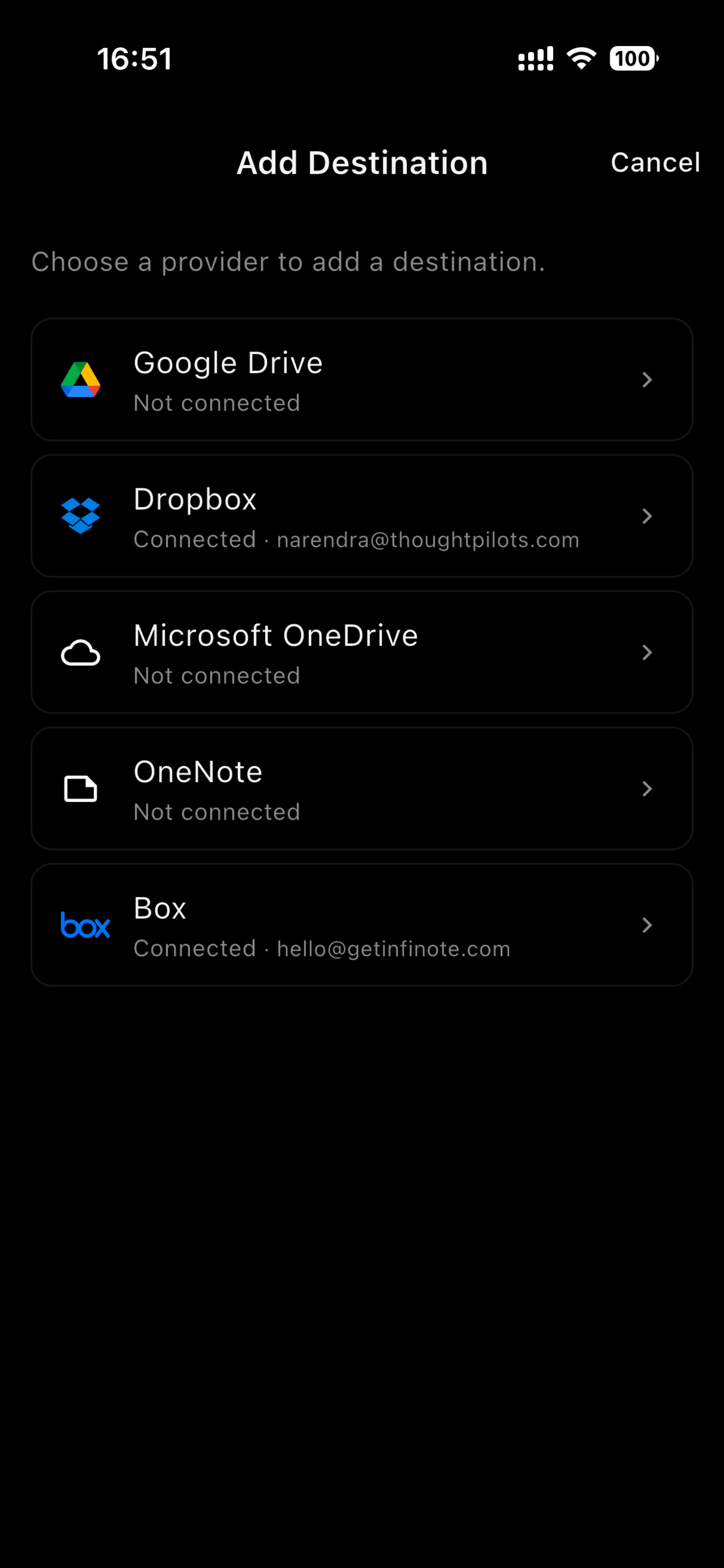 Infinote screenshot 4
