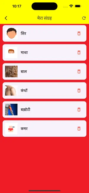 Learning Hindi Body Parts screenshot 3